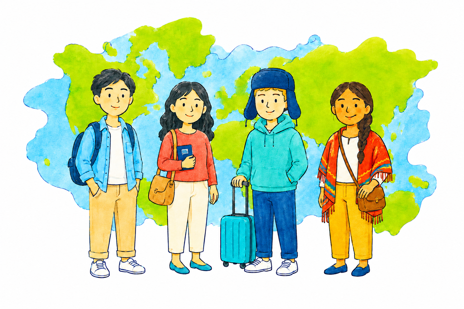 Personas de distintas nacionalidades que desean vivir en Argentina